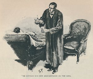 उन्होंने सोफा, 1892 पर हमारे नए परिचितों को बसाया