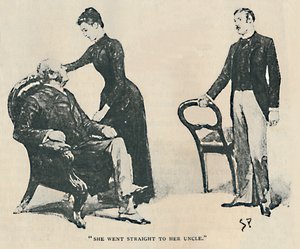 वह सीधे अपने अंकल के पास चली गईं, 1892 द्वारा सिडनी पगेट