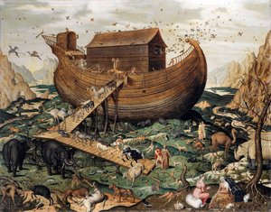 1570 में माउंट अराउंड पर नूह का सन्दूक द्वारा Simon de Myle
