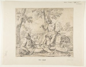 बुध और अर्गस, ca.1630-1648। द्वारा सिमोन कैंटरिनि