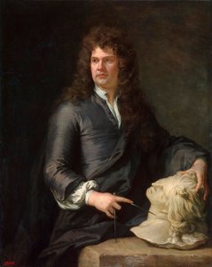 वुड कार्वर ग्रिनलिंग गिबन्स का पोर्ट्रेट, 1648-1721, 1690 से पहले। द्वारा सर गॉटफ्रे नेलर