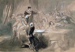 लॉर्ड हेस्टिंग्स की गिरफ्तारी, c1856-1859 द्वारा सर जॉन गिल्बर्ट