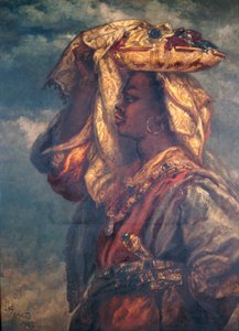 फल वाली काली लड़की, 1882 द्वारा सर जॉन गिल्बर्ट