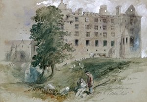लिनलिथगो कैसल, वेस्ट लोथियन, स्कॉटलैंड, 1845 द्वारा सर जॉन गिल्बर्ट