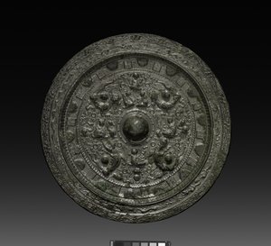 Xiwangmu के साथ मिरर, c.317-400 (कांस्य) द्वारा छह राजवंशों चीनी स्कूल