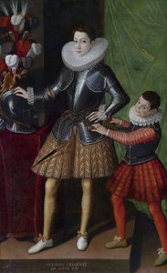Giuliano Cesarini (छोटी) (1466-1510), उम्र 14 उत्तर - सोफोनिस्बा एंगुइसोला का पिंट्योर (सीए. 1532-1625) - सीए 1586 - कैनवास पर तेल - 186x115 - निजी संग्रह द्वारा सोफोनिस्बा एंगुइसोला