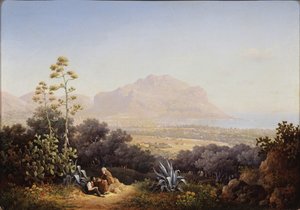 पलेर्मो का दृश्य, 1845 द्वारा सुकरात मैक्सिमोविच वोरोबयेव