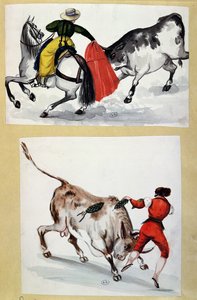 बुलफाइटर्स (wc कागज पर) द्वारा स्पेनिश स्कूल