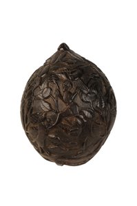 नक्काशीदार नारियल मनी बॉक्स बगबियर, स्पेनिश औपनिवेशिक, c.1800 (नारियल) द्वारा स्पेनिश स्कूल