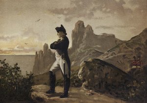 1815-1821 में सेंट हेलेना पर निर्वासन में नेपोलियन द्वारा स्पेनिश स्कूल