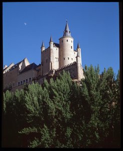 alcazar . का दृश्य द्वारा स्पेनिश स्कूल