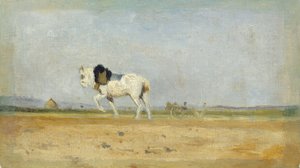 एक खेत में हल का घोड़ा, 18701874।