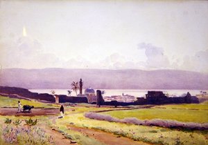 तिबेरियस की दीवारों के भीतर, c.1905 (कागज पर पानी के रंग का)