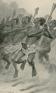 एक माओरी युद्ध-नृत्य द्वारा स्टेनली एल। वुड