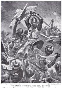 &39;हचिन्सन हिस्ट्री ऑफ़ द नेशन्स&39; का चित्रण, द सिटी ऑफ़ द टायर को क्रूसिटर्स
