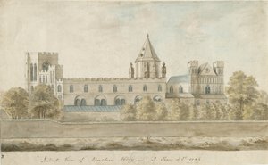 बर्टन-ऑन-ट्रेंट एबे: वाटर कलर पेंटिंग, 1794