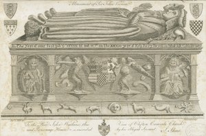 क्लिफ्टन कैंपविले चर्च - वर्नोन स्मारक: उत्कीर्णन, एनडी [1762-1802] द्वारा स्टीबिंग शॉ