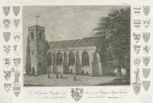 ड्रेटन बैसेट चर्च: उत्कीर्णन, एनडी [1762-1802] (प्रिंट) द्वारा स्टीबिंग शॉ