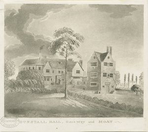 डंस्टल हॉल: एक्वाटिंट एनग्रेविंग, एनडी [1762-1802] (प्रिंट) द्वारा स्टीबिंग शॉ