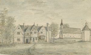 हसेलौर चैपल: वाटर कलर पेंटिंग, एनडी [1797] द्वारा स्टीबिंग शॉ