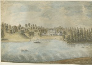 हिले हॉल: वाटर कलर पेंटिंग, एनडी [1762-1798] द्वारा स्टीबिंग शॉ