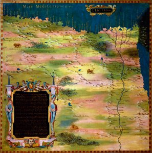स्टेफानो बोन्सिग्नोरी (बुओन्सिग्नोरी) द्वारा मिस्र का नक्शा (मृत्यु 1589) 1581 भौगोलिक मानचित्रों के कमरे के अलमारियाँ की पेंटिंग। पलाज्जो वेक्चिओ, साला डेल मप्पामोंडो फ्लोरेंस