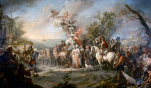 1772 में तुर्क और टाटर्स पर कैथरीन द ग्रेट विक्ट्री का रूपक