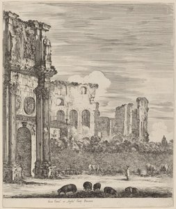 कॉन्सटेंटाइन का आर्क, 1656। द्वारा स्टेफानो डेला बेला