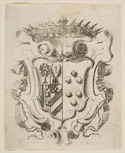 डेला रोवरे, 1637 के साथ मेडिसी के हथियार। द्वारा स्टेफानो डेला बेला