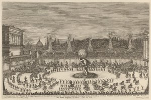 टस्कनी के राजकुमार का प्रवेश, 1661। द्वारा स्टेफानो डेला बेला