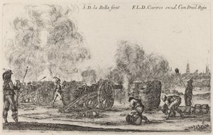 तोपें दागना, सी. 1641. द्वारा स्टेफानो डेला बेला