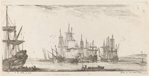 जहाजों का समूह, 1644. द्वारा स्टेफानो डेला बेला