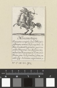 &39;मोनोमोटपा&39; प्लेइंग कार्ड, c.1620-64 (नक़्क़ाशी) द्वारा स्टेफानो डेला बेला