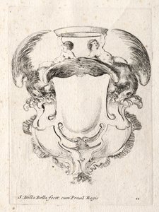 एक कार्टूचे के लिए नया मॉडल, 1647। द्वारा स्टेफानो डेला बेला