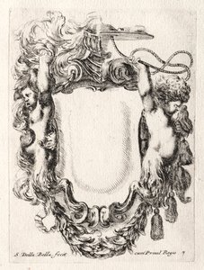 एक कार्टूचे के लिए नया मॉडल, 1647। द्वारा स्टेफानो डेला बेला