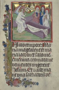 सुश्री Czart। मसीह के मकबरे पर 3017 IV, fol.9r पवित्र महिला