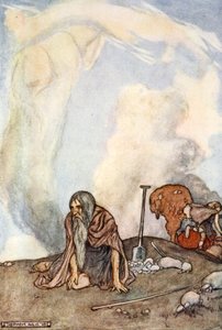 सफेद घोड़ा धुंध की माला की तरह उनकी आंखों से ओझल हो गया था, c1910। द्वारा स्टीफन रीड