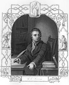 गोथोल्ड एप्रैम लेसिंग (1729-1781) अल्बर्ट हेनरी पेने (1812-1902) द्वारा उत्कीर्ण द्वारा Storck
