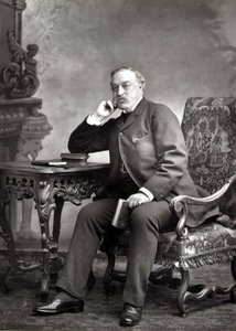 एडमंड येट्स (1831-94), पत्रकार और उपन्यासकार, पोर्ट्रेट फोटोग्राफ (बी/डब्ल्यू फोटो) द्वारा स्टूडियो वालरी
