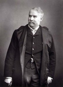 सर विलियम श्वेनक गिल्बर्ट (1836-1911), नाटककार, पोर्ट्रेट फोटोग्राफ (बी / डब्ल्यू फोटो) द्वारा स्टूडियो वालरी