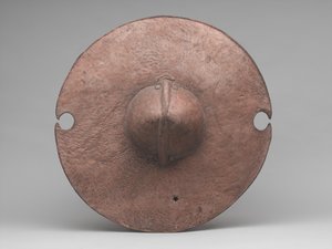 'दारगा' या शील्ड, c.1885 (हिप्पोपोटामस हाइड)