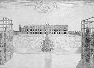 हैम्पटन कोर्ट साउथ फ्रंट, c.1830 द्वारा सटन निकोल्स