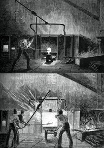 काम पर पुडलर्स, c1880। द्वारा गड़ेरिया