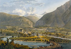 वॉयज पिट्सॉर्स्क डी जेनेव ए मिलान, 1819 से रोन, बर्नीस आल्प्स, स्विट्जरलैंड पर ब्रिगेडियर