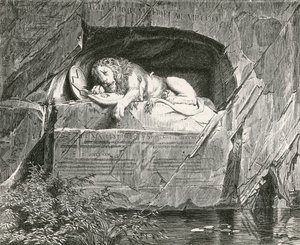 10 अगस्त 1792 को फ्रांस के शाही परिवार का बचाव करते हुए गिर गए स्विस गार्ड के लिए स्मारक द्वारा स्विस स्कूल