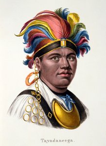 तायदैनेगा: सीआई ब्रोड्टमैन द्वारा 1824 में विभिन्न महाद्वीपों के विभिन्न नस्लीय प्रकारों के नृवंशविज्ञान अध्ययन से प्रशांत द्वीप समूह में से एक का प्रमुख द्वारा स्विस स्कूल