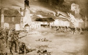 फ्रांसीसी ने एक गांव में जर्मन इंपीरियल गार्ड को हरा दिया, जिसने 1914-19 में चार बार हाथ बदले द्वारा सिडनी एडम्सन