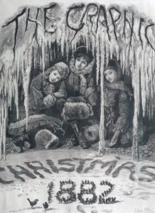 &39;द ग्राफिक&39; का फ्रंट कवर, क्रिसमस 1882 द्वारा सिडनी प्रायर हॉल