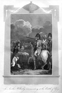 ड्यूक ऑफ वेलिंगटन, 1816 के असै की लड़ाई में कमांडिंग।