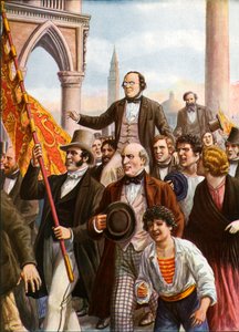 डेनियल मैनिन और निकोलो टॉमासेओ 18 मार्च 1848 को जेल से रिहा हुए द्वारा टेंक्रेडी स्कार्पेलि